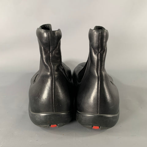 PRADA SPORT Size 9 Black Leather Boots
