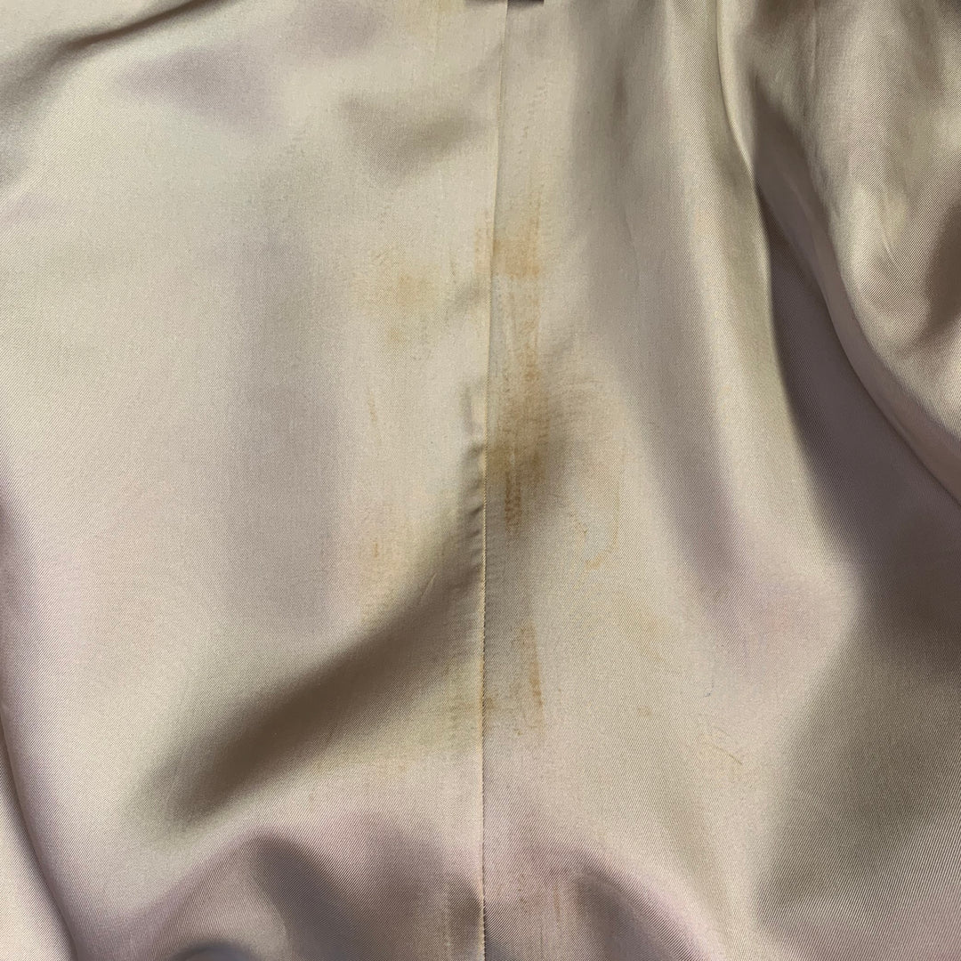 COACH Size 8 Brown Gold Leather Zip Pockets Jacket
