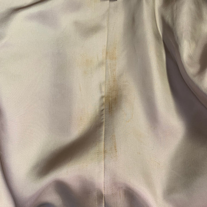COACH Size 8 Brown Gold Leather Zip Pockets Jacket