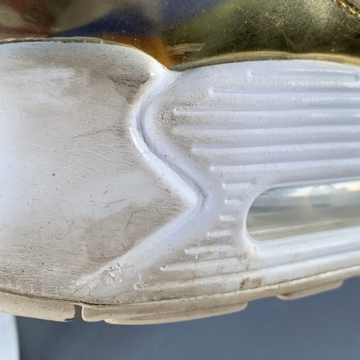 NIKE 2020 30th Anniversary Size 15.5 Gold Metallic Low Top Sneakers