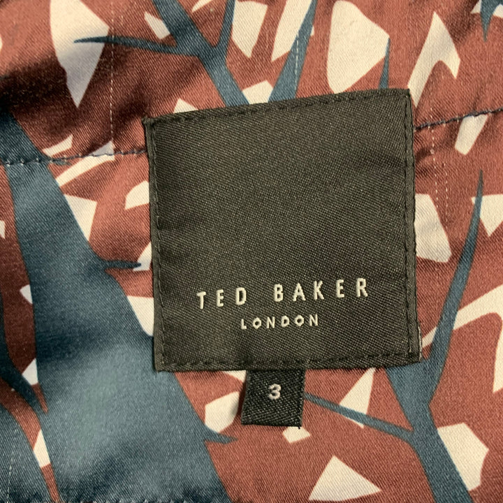 TED BAKER Manteau à capuche softshell en mélange de polyester gris taille M