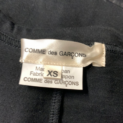COMME des GARCONS Size XS Black Cotton Deconstructed Mesh T Shirt