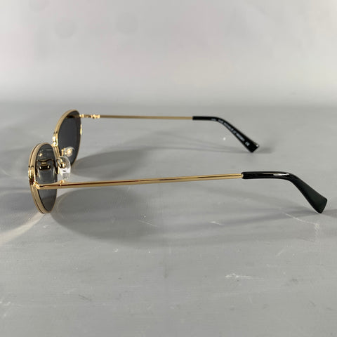 ADAM SELMAN Gold Sunglasses