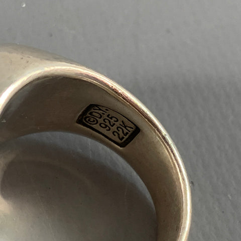 DAVID YURMAN Ring Size 10 Sterling Silver Signet Ring
