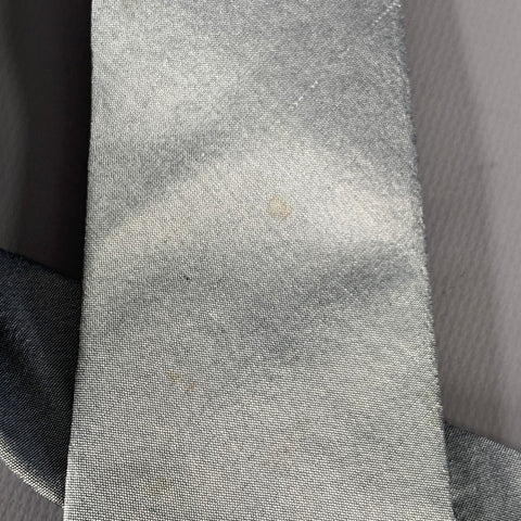DANIELE ALESSANDRINI Grey Silver Textured Silk Tie