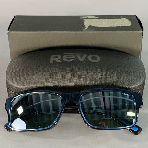 REVO Finley G Blue Acetate Polarized Sunglasses