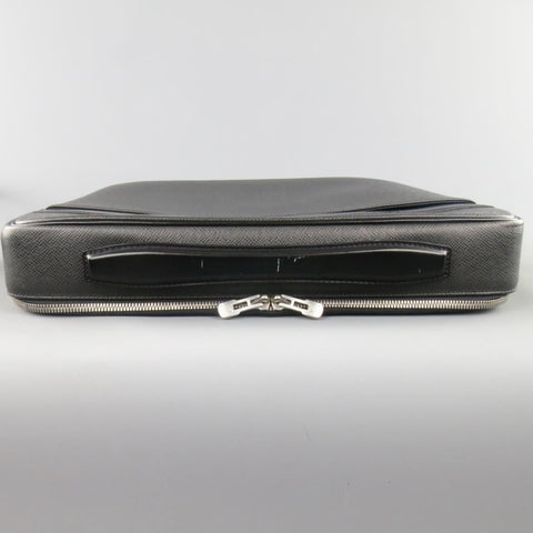 LOUIS VUITTON Black Leather ODESSA ARDOISE Computer Briefcase Bag