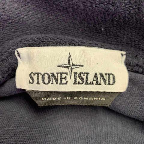 STONE ISLAND Taille L Sweat-shirt à capuche en coton gris bleu