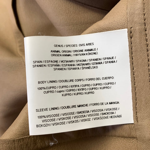 RALPH LAUREN Chest Size 42 Regular Tan Suede Notch Lapel Sport Coat