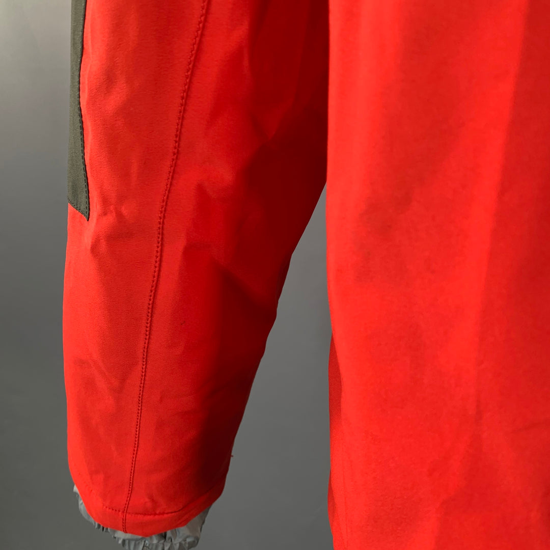 PRADA SPORT Size 40 Red Forest Green Nylon Ski Jacket Pants Set