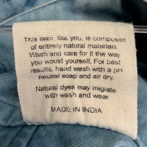 STORY MFG. Size 34 Blue Navy Dyed Organic Cotton Drop Crotch Casual Pants