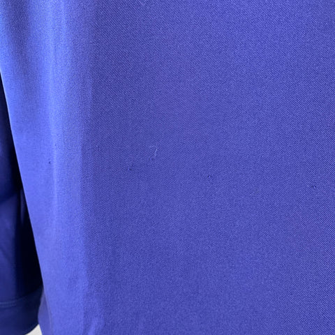 SIES MARJAN Size XL Blue Polyester Twill Patch Pockets Long Sleeve Shirt