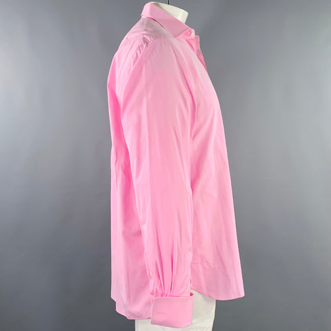 RALPH LAUREN Size XL Pink Cotton Spread Collar Long Sleeve Shirt
