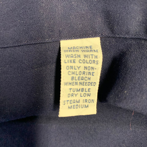 RALPH LAUREN Size XL Blake Navy Cotton Button Down Long Sleeve Shirt