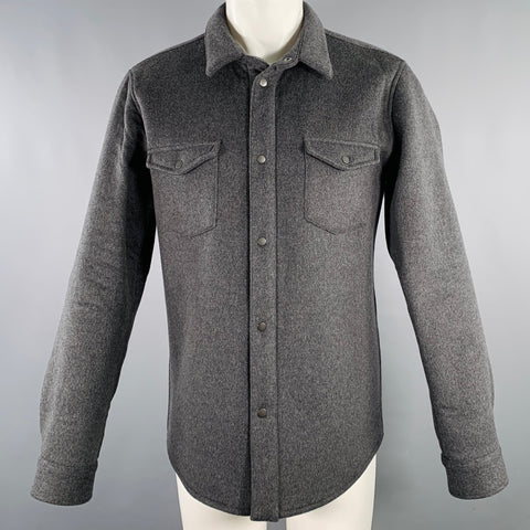 CALVIN KLEIN COLLECTION Size M Grey Wool Blend Jacket