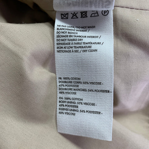 JACQUEMUS Size 40 Khaki Cotton Zip Up Hooded Jacket