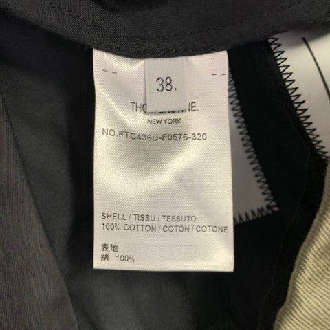 THOM BROWNE Size 2 Green Cotton Cuffed Shorts
