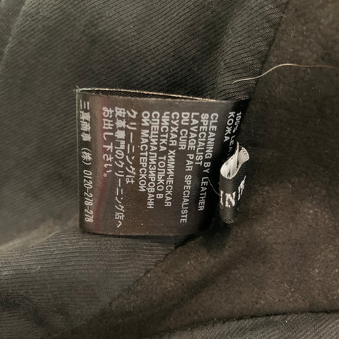 HAIDER ACKERMANN Size S Black Suede Zip Up Vest