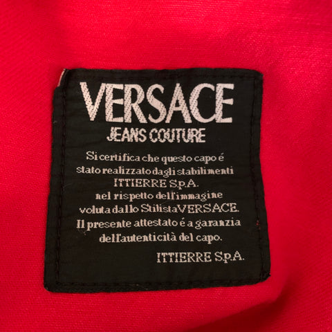 VERSACE JEANS COUTURE Size 32 Red Denim Button Fly Jeans