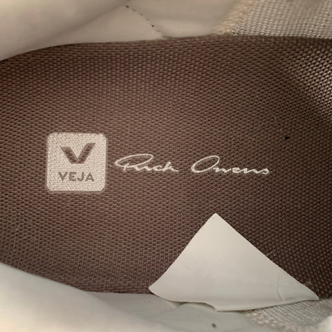 RICK OWENS Size 9 Green Mixed Materials Nylon Runner Sneakers