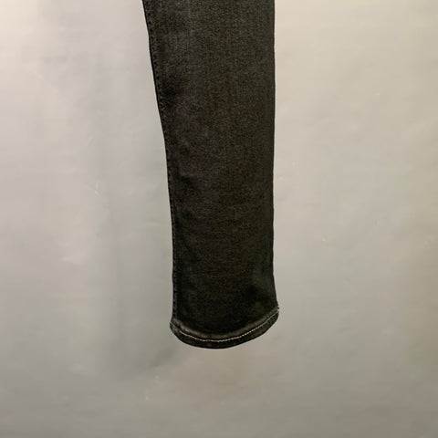 DRKSHDW Size 31 Black Contrast Stitch Cotton Blend Tapered Jeans
