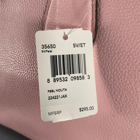 COACH Nolita Pink Pebble Grain Leather Cross Body Handbag