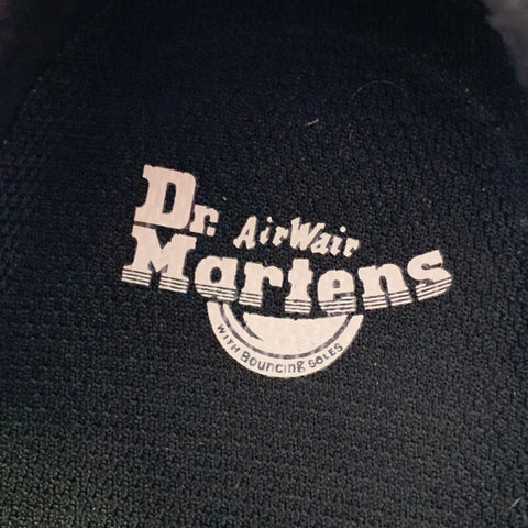 DR. MARTENS Size 10 Reeder Black Nylon Chunky Sole Lace Up Shoes