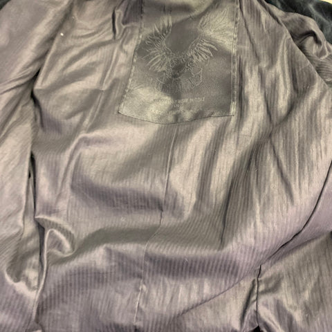 Veste JOHN RICHMOND Taille 40 Velours Coton Noir à Boutons Pression