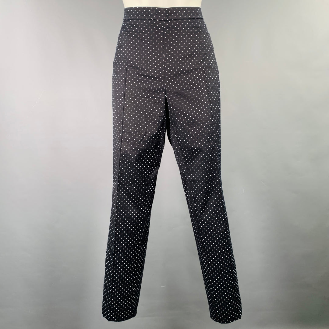 CELINE Size S Navy Black Wool Straight Dress Pants