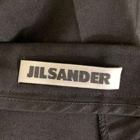 JIL SANDER Size 4 Black Wool  Mohair Trouser Cut Casual Pants