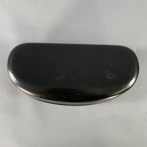 VERSACE Black Acetate Wrap Around Rectangle Sunglasses