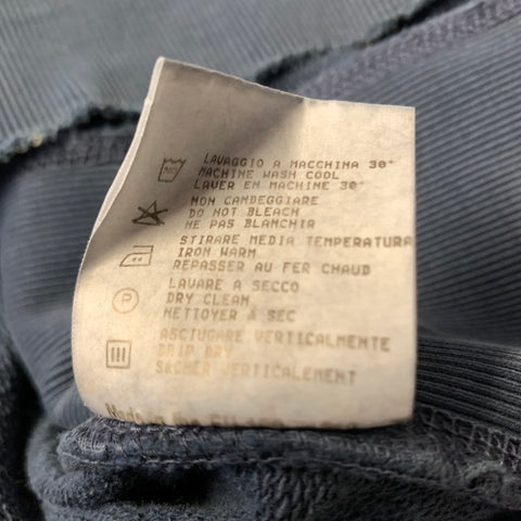 MASON'S Size L Blue Cotton Crew-Neck Pullover