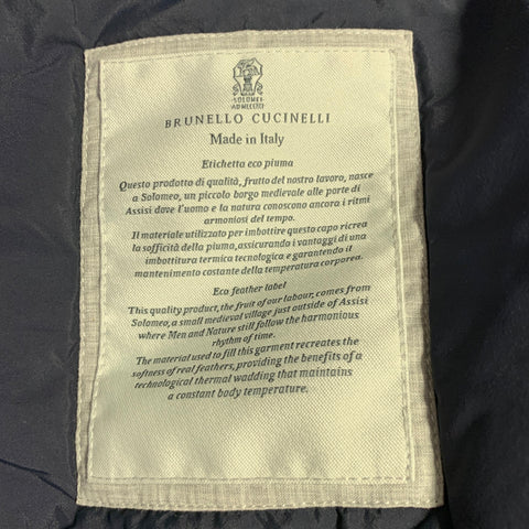 BRUNELLO CUCINELLI Size XXL Burgundy Corduroy Cotton Snaps Jacket