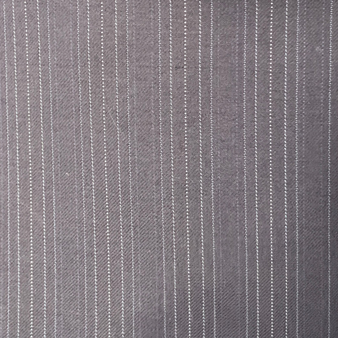 ISAIA Size 42 Regular Navy Blue White Stripe Wool Twill Sport Coat