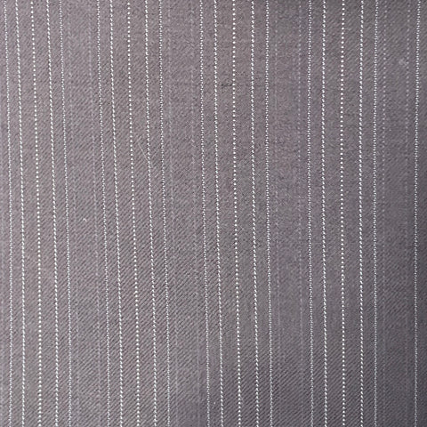 ISAIA Size 42 Regular Navy Blue White Stripe Wool Twill Sport Coat