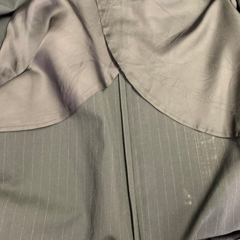 MY BEAUTIFUL LANDLET Size XS Black Stripe Wool Oversized Sport Coat