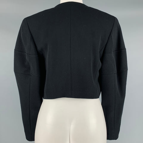 COMME des GARCONS 1989 Size S Black Wool Polyester Jacket