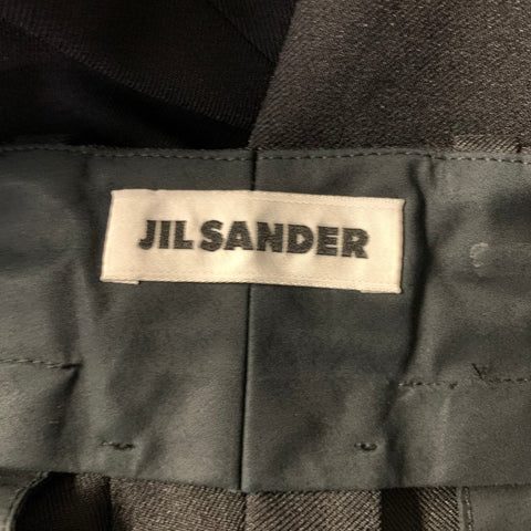 JIL SANDER Size 46 Black Polyester Tapered Dress Pants