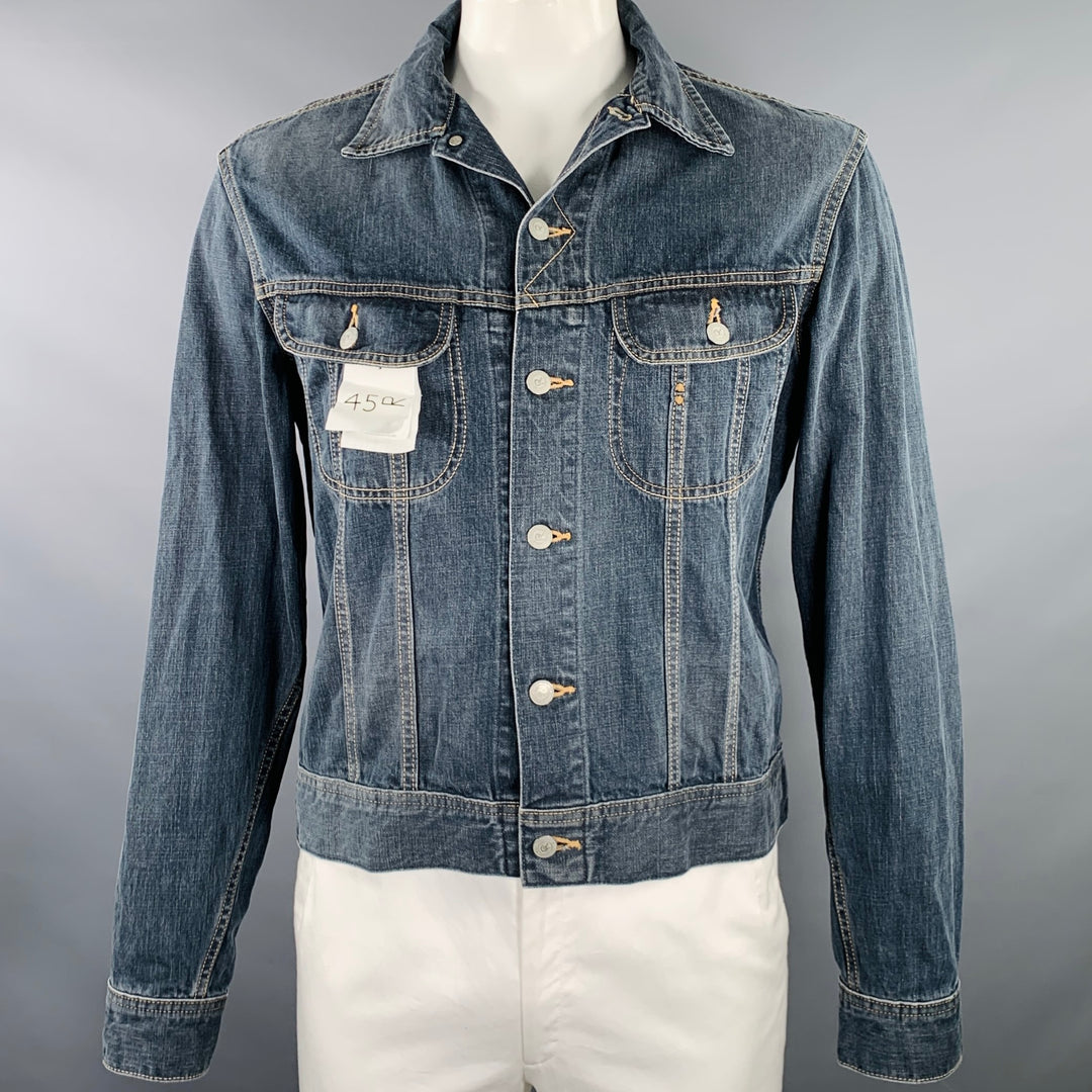 45rpm Size XL Indigo Wash Cotton Denim Trucker Jacket