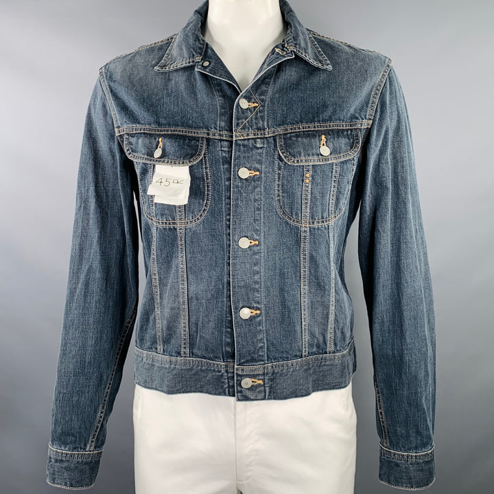 45rpm Size XL Indigo Wash Cotton Denim Trucker Jacket