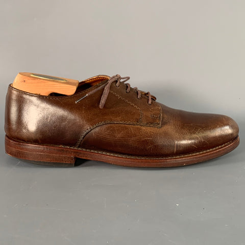 RANCOURT & CO. Size 7 Sanford Blucher Brown Leather Derby Lace-Up Shoes