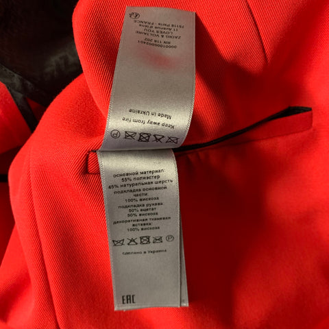 ZADIG & VOLTAIRE Size M Red Polyester Wool Jacket  Blazer