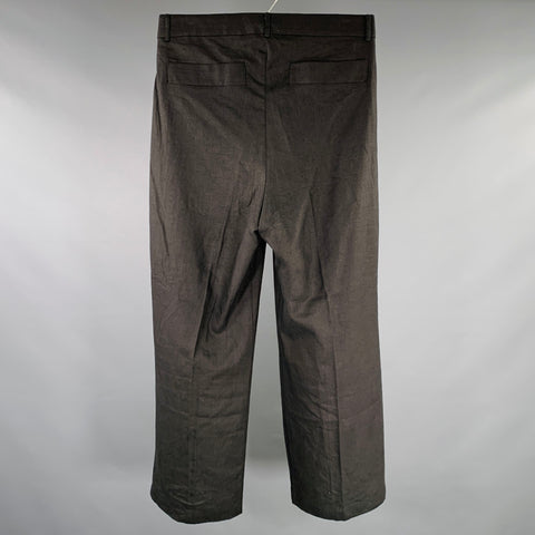 SOCIETE ANONYME Size S Black Linen High Waisted Dress Pants