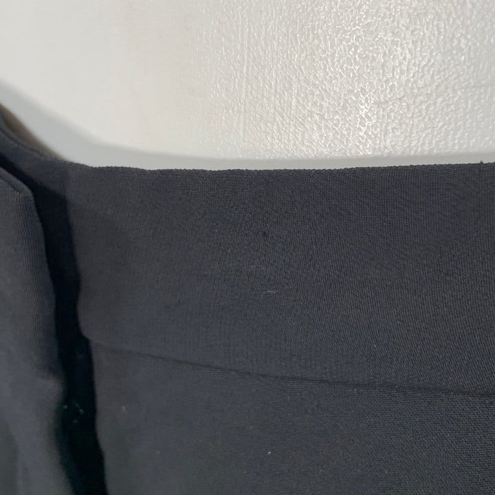 BURBERRY Size 32 Black White Viscose Blend Wide Leg Tuxedo Dress Pants