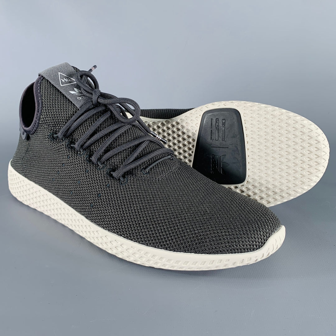 ADIDAS x PHARRELL WILLIAMS Size 11 Grey Nylon Lace-Up Sneakers  Sui  Generis Designer Consignment