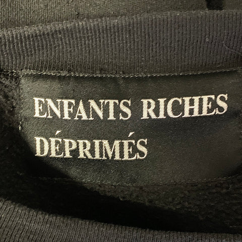 ENFANTS RICHES DEPRIMES L Distressed Cotton Crew Neck Sweatshirt