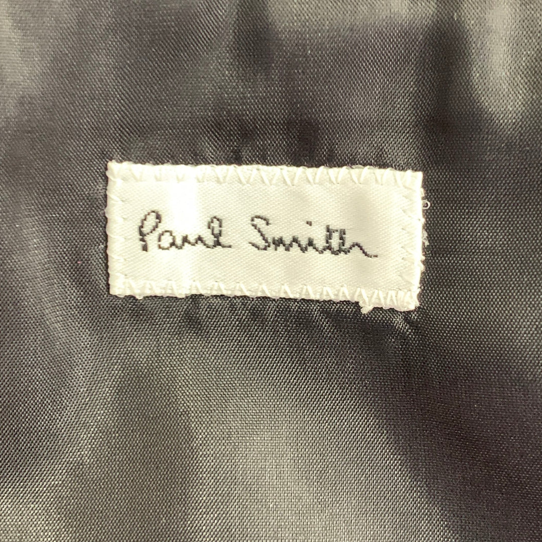 PAUL SMITH Size 38 Red Black Wool Mohair Peak Lapel Sport Coat