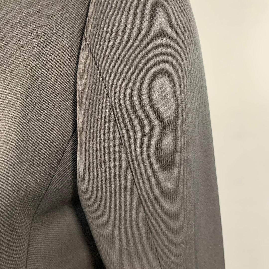 BURBERRY PRORSUM Size 40 Black Wool Twill Notch Lapel Sport Coat