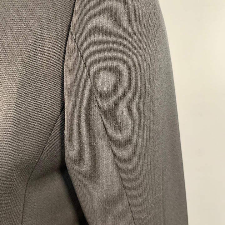 BURBERRY PRORSUM Size 40 Black Wool Twill Notch Lapel Sport Coat