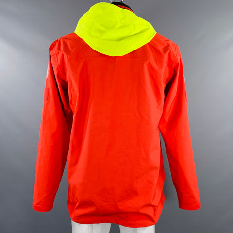 HELLY HANSEN x HURTIGRUTEN Size L Red Yellow Color Block Polyester Jacket
